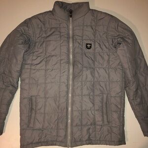 Adidas Quilted Jacket Women’s Size Large Gray Color